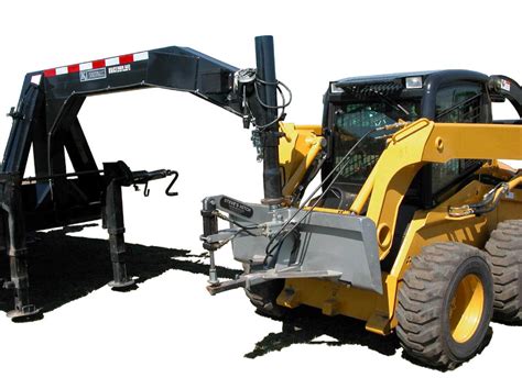 skid steer hitch attachment|skid steer gooseneck attachment.